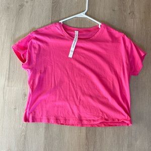 Lululemon Sonic Pink Cropped Tee